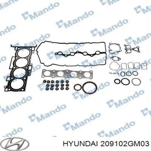 Комплект прокладок двигуна, повний Hyundai/Kia 209102GM03 ціна, від 62.43 USD