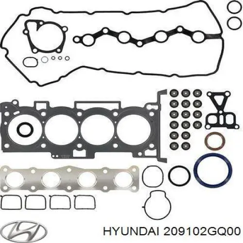 Комплект прокладок двигуна, повний 209102GQ00 Hyundai/Kia