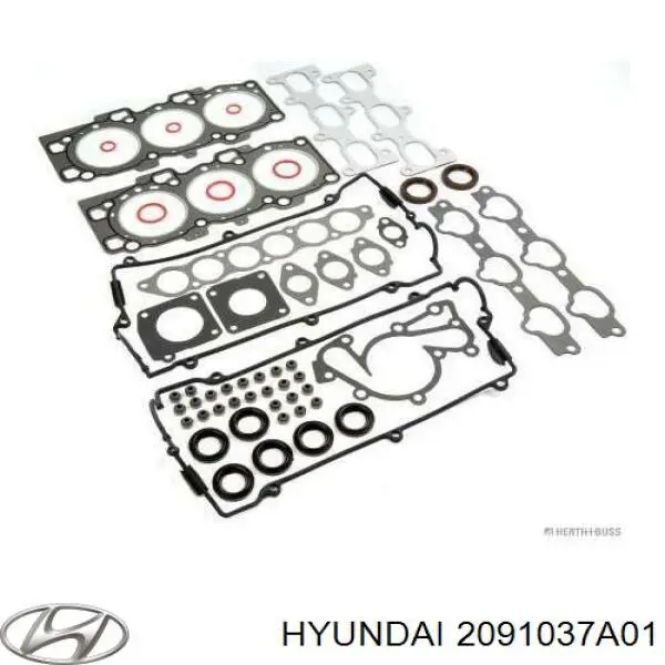 Комплект прокладок двигуна, повний 2091037A01 Hyundai/Kia