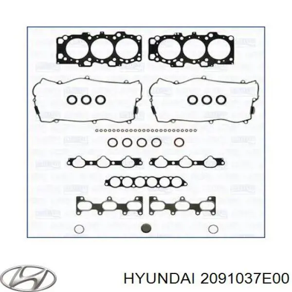 2091037E00 Hyundai/Kia комплект прокладок двигуна, повний