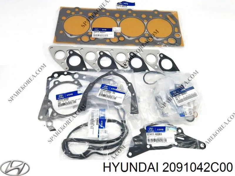 Комплект прокладок двигуна, повний Hyundai/Kia 2091042C00 ціна, від 60.14 USD