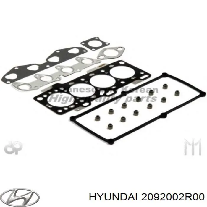 Комплект прокладок двигуна, верхній Hyundai/Kia 2092002R00 ціна, від 54.34 USD