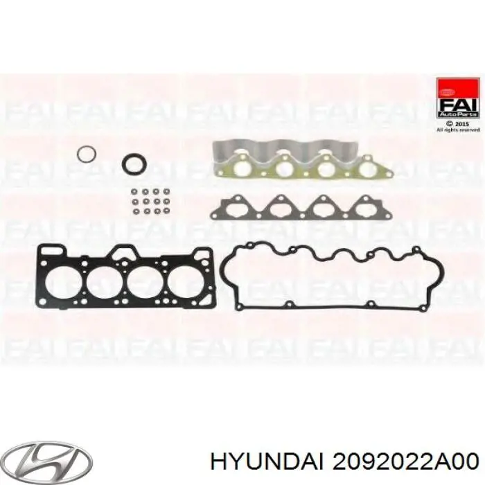 2092022A10 Hyundai/Kia комплект прокладок двигуна, верхній