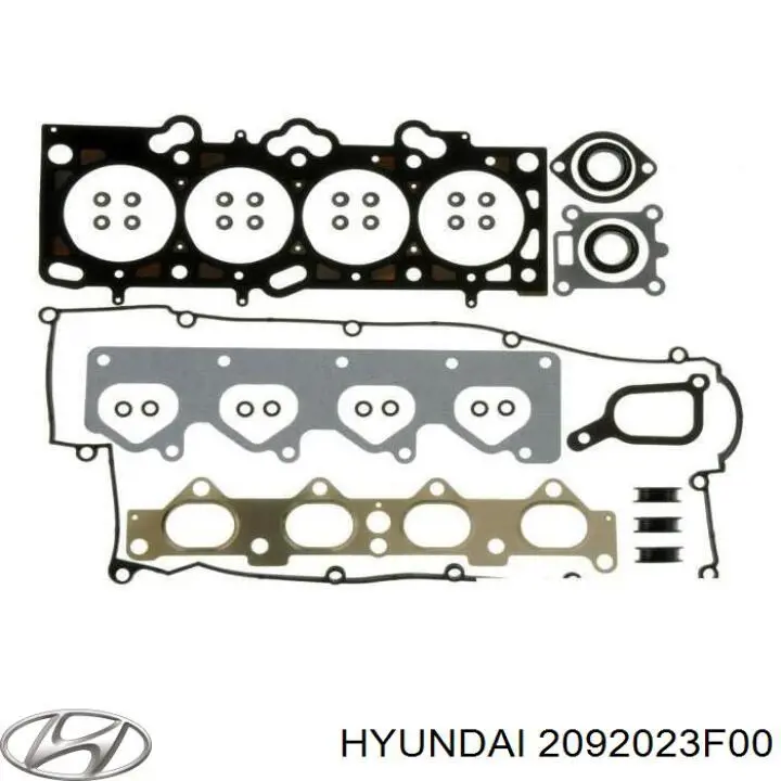 Комплект прокладок двигуна, верхній 2092023F00 HYUNDAI