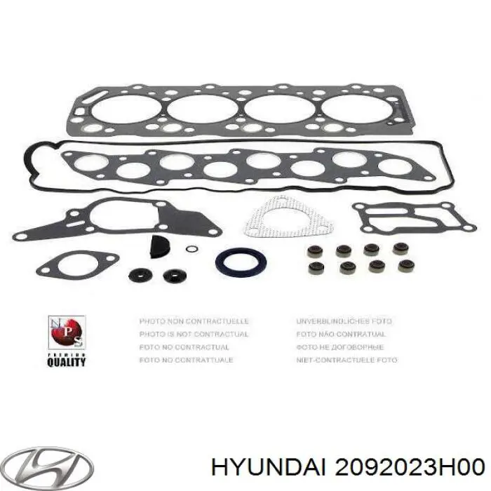 2092023H00 Hyundai/Kia Комплект прокладок двигуна, верхній