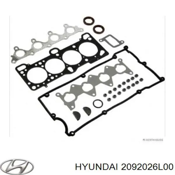Комплект прокладок двигуна, верхній Hyundai Getz (Хендай Гетц)