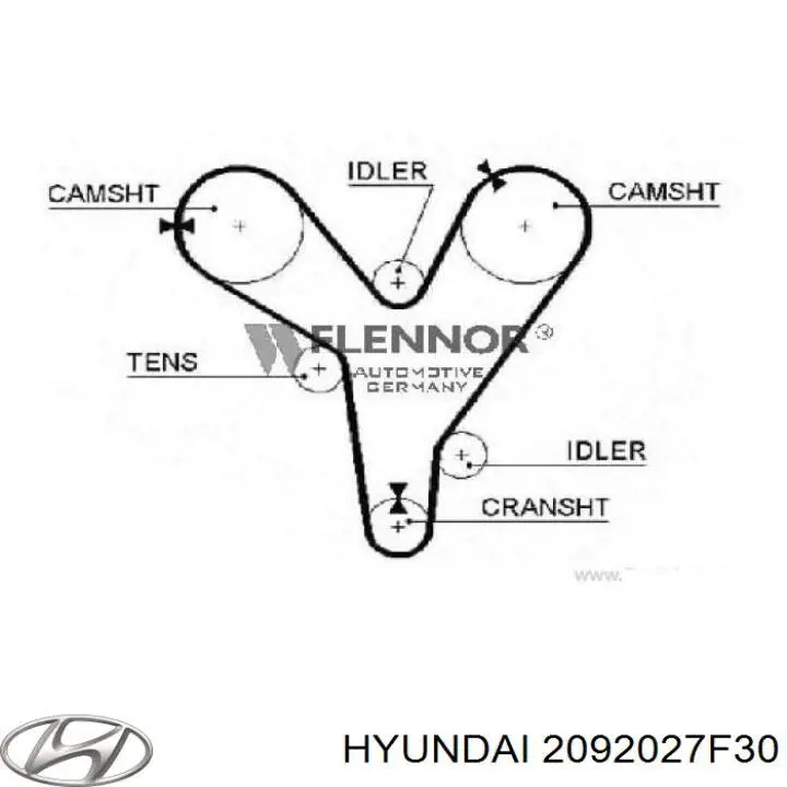 2092027F30 Hyundai/Kia Комплект прокладок двигуна, верхній