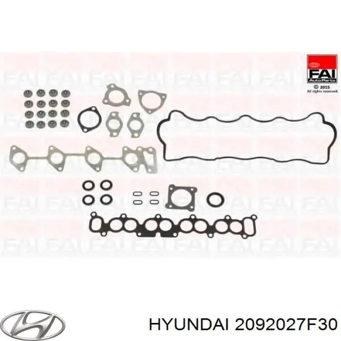 2092027F30 Hyundai/Kia комплект прокладок двигуна, верхній
