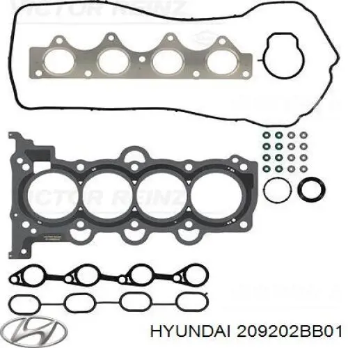 209202BB01 Hyundai/Kia комплект прокладок двигуна, верхній