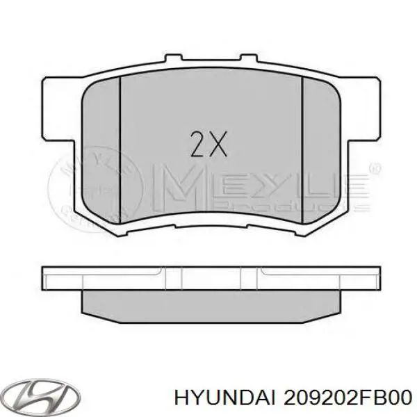 Комплект прокладок двигуна, верхній Hyundai/Kia 209202FU01