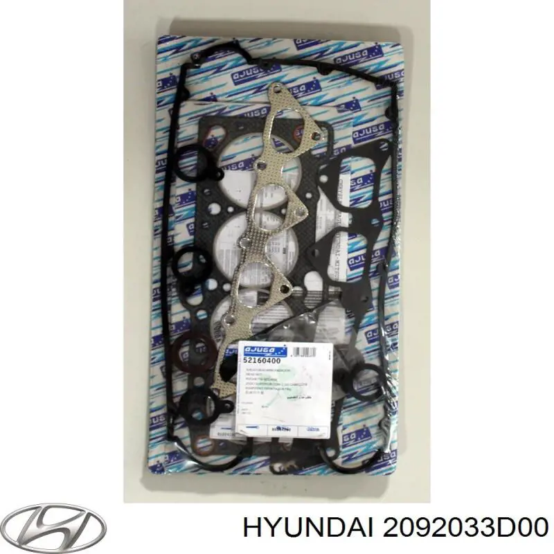 2092033D02 Hyundai/Kia комплект прокладок двигуна, верхній
