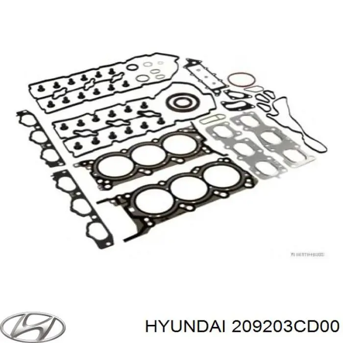 Комплект прокладок двигуна, верхній Hyundai/Kia 209203CD00 ціна, від 266.04 USD