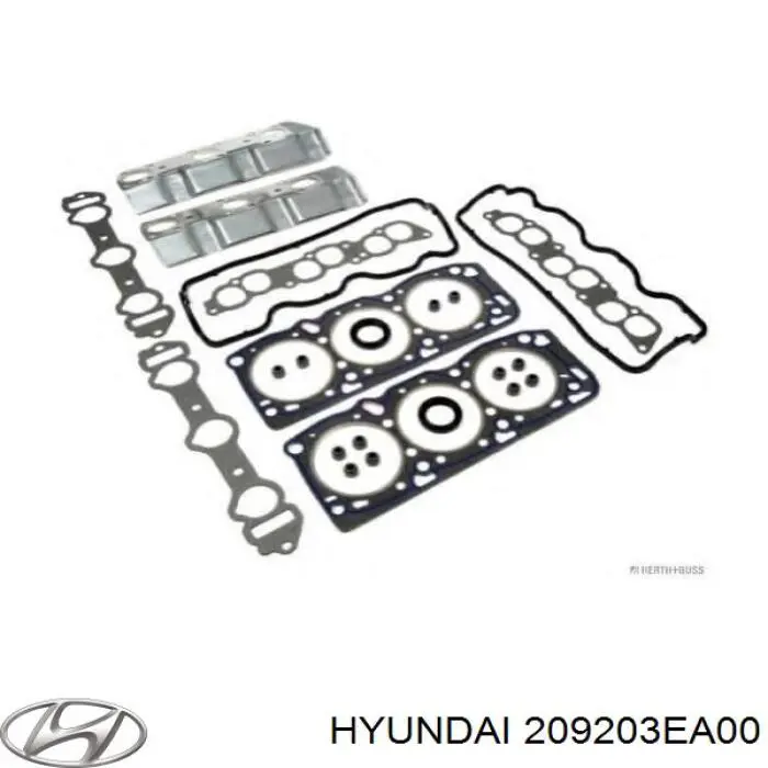 Комплект прокладок двигуна, верхній 209203EA01 Hyundai/Kia