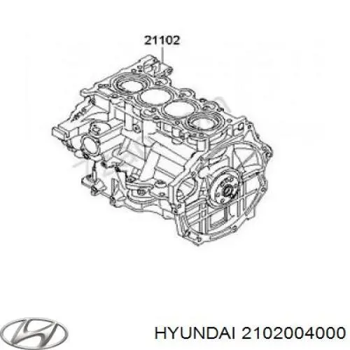 Вкладиші коленвала, корінні, комплект, 1-й ремонт (+0,25) Hyundai/Kia 2102004000 ціна, від 49.85 USD