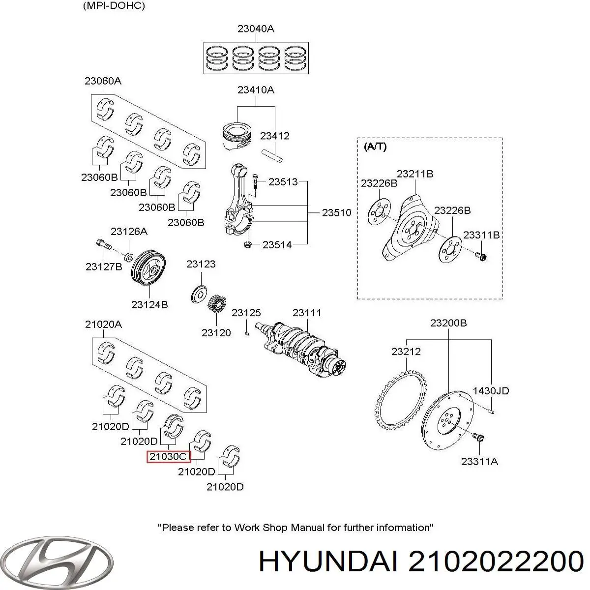  2102022200 Honda