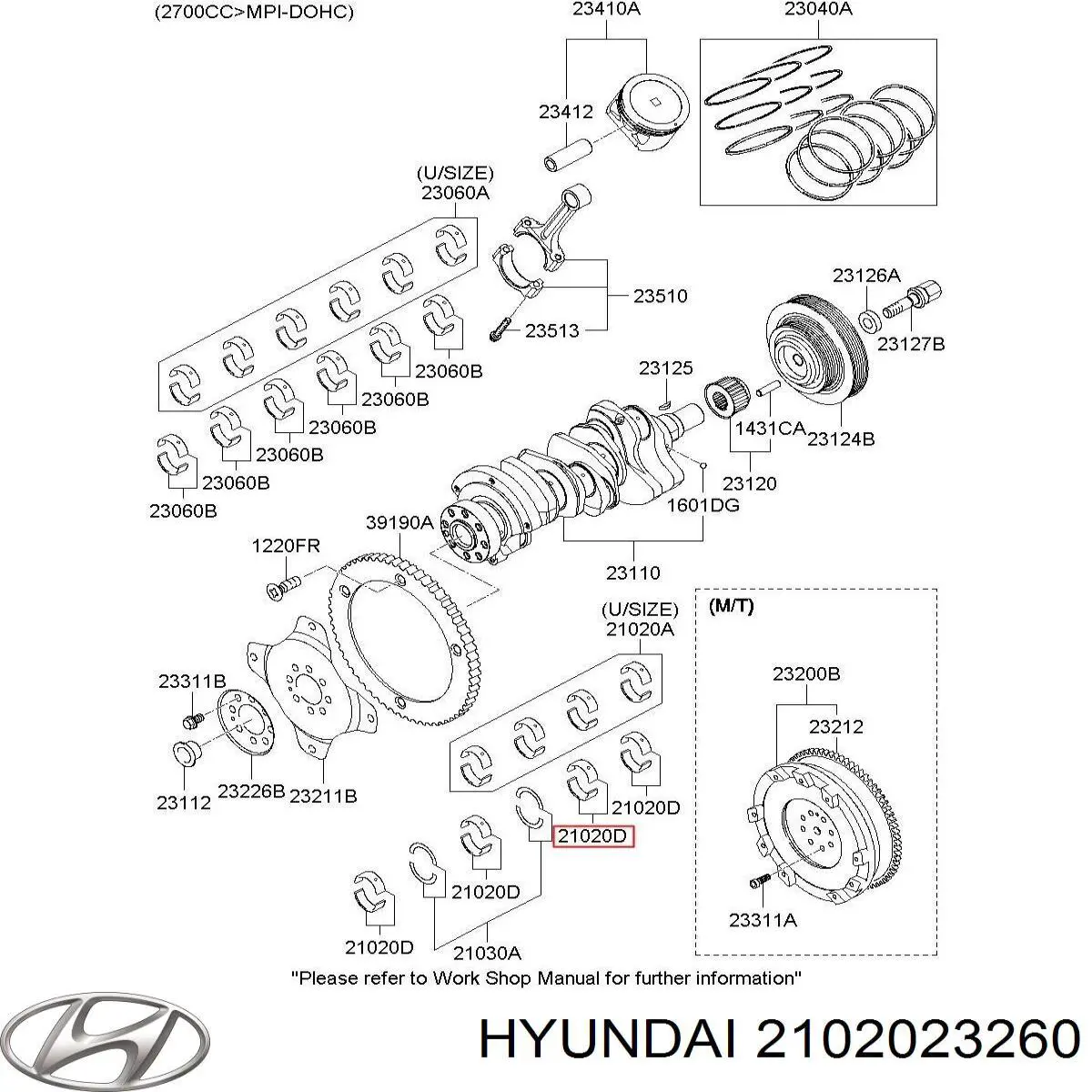  2102023360 Hyundai/Kia