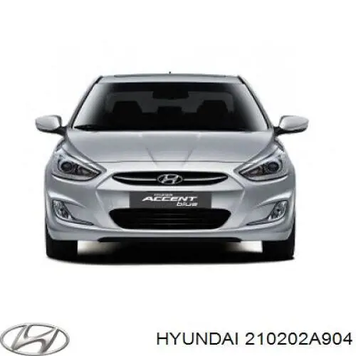 Купити 210202A904 Hyundai/Kia Вкладиші коленвала шатунні