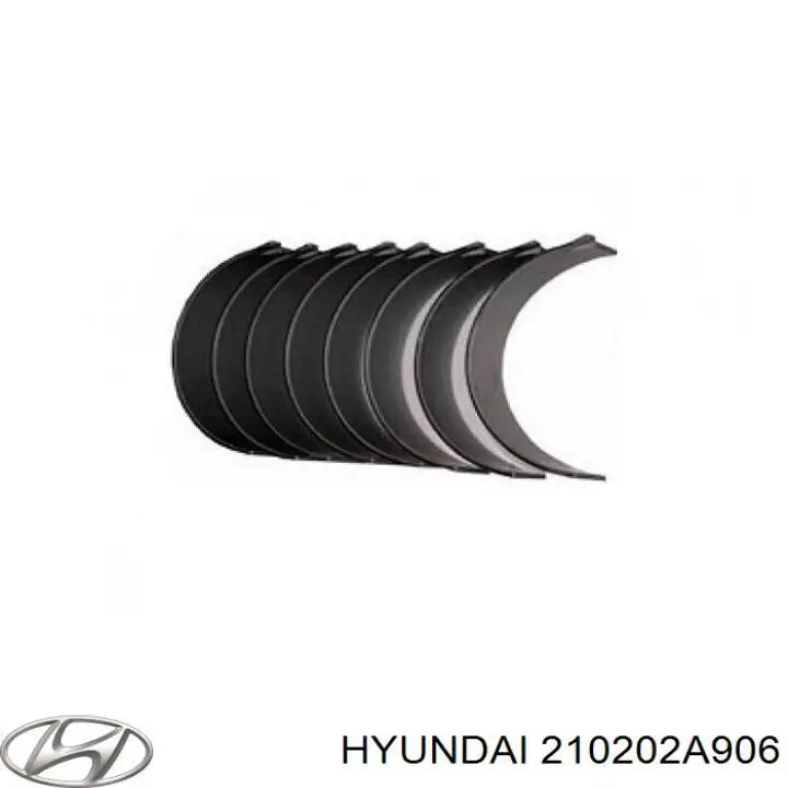 Шатунні вклалиші колінвала STD Hyundai/Kia 210202A906 ціна, від 3.91 USD