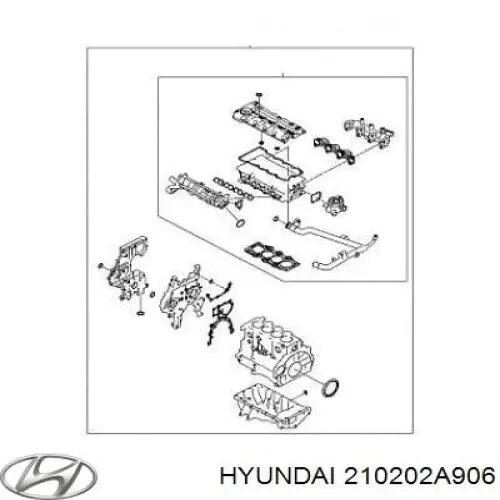 Купити 210202A906 Hyundai/Kia Вкладиші коленвала шатунні