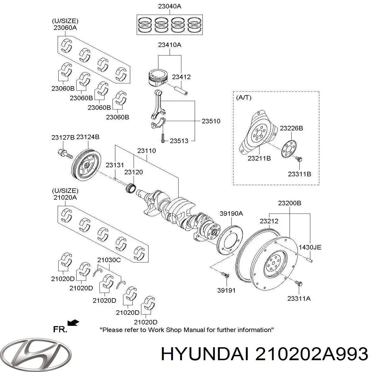 Купити 210202A993 Hyundai/Kia 
