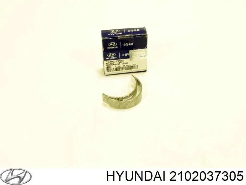 Вкладиші коленвала, корінні, комплект, стандарт (STD) Hyundai/Kia 2102037305 ціна, від 6.68 USD