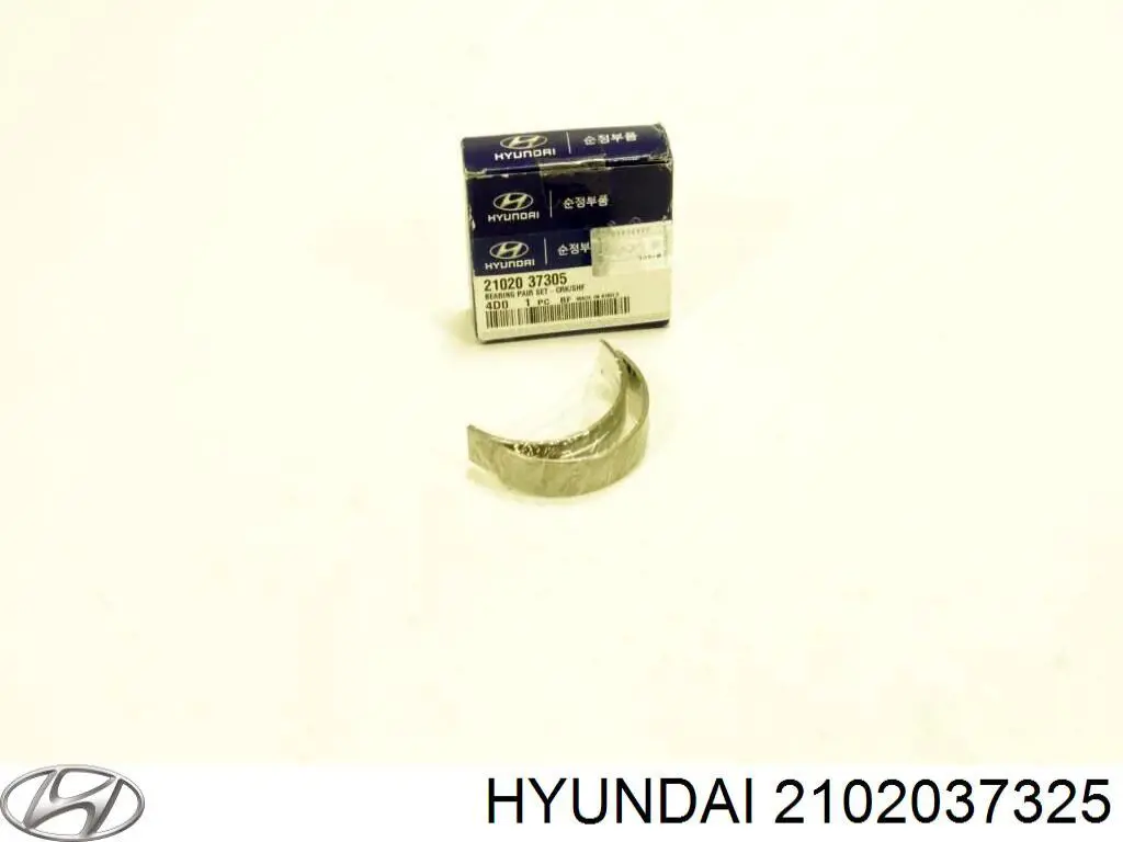 2102037220 Hyundai/Kia вкладиші колінвала, корінні, комплект, стандарт (std)