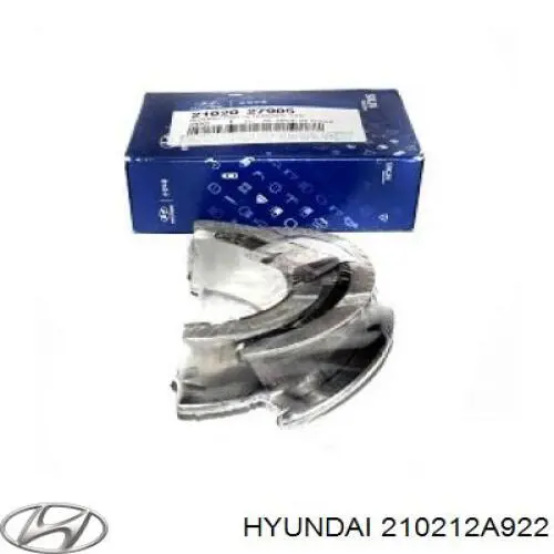  Вкладиші колінвала, корінні, комплект, стандарт (STD) Hyundai I20 