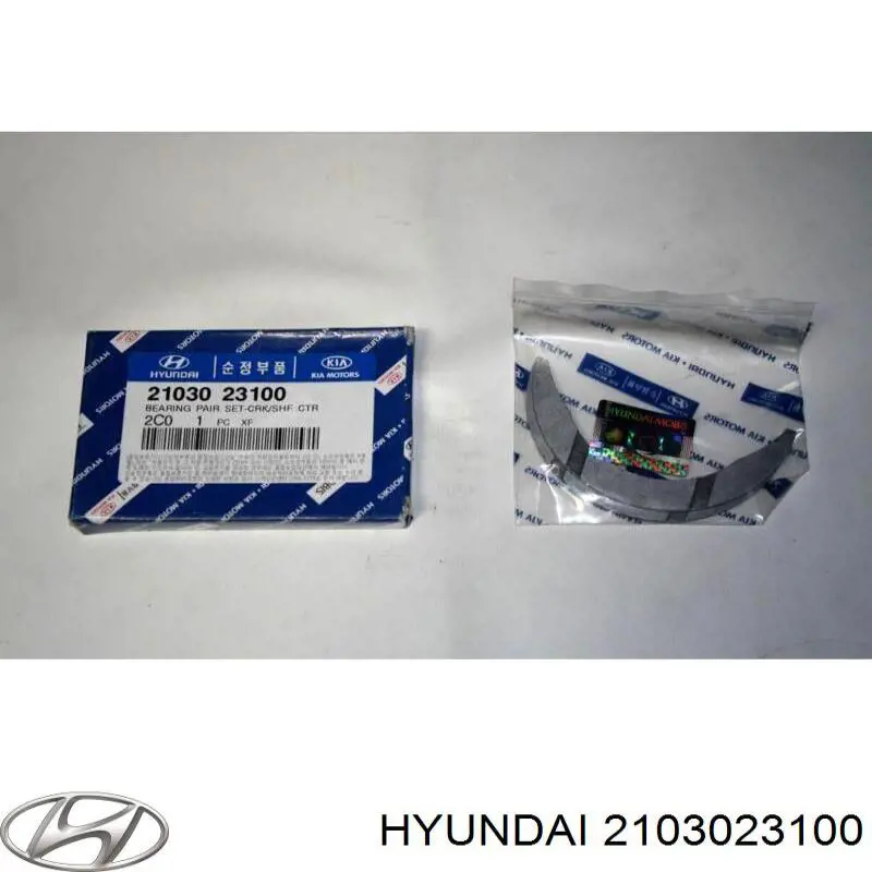 Купити 2103023100 Hyundai/Kia Півкільце підпірне (розбігу) колінвала, STD, комплект
