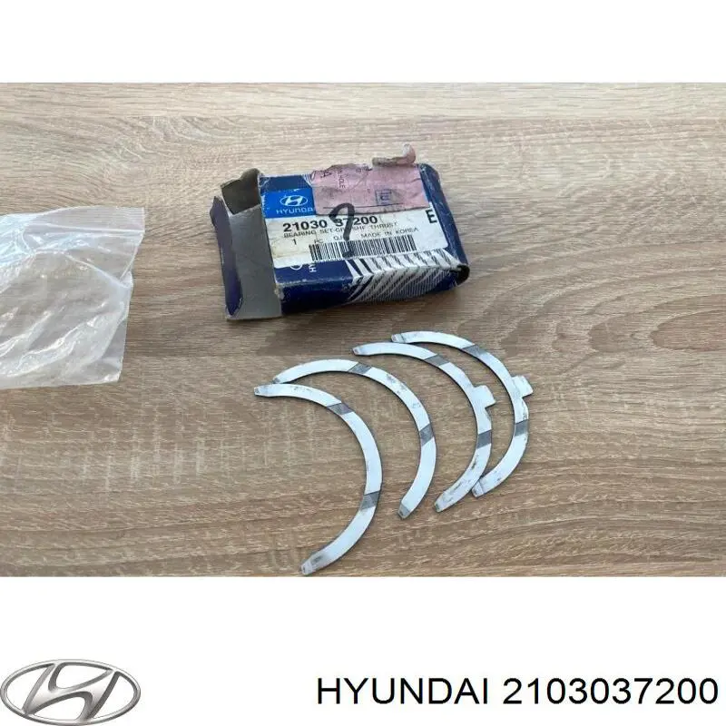 Півкільце підпірне (розбігу) колінвала, STD, комплект Hyundai/Kia 2103037200 ціна, від 10.33 USD