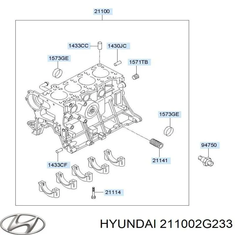 211002G233 Hyundai/Kia Пеньок