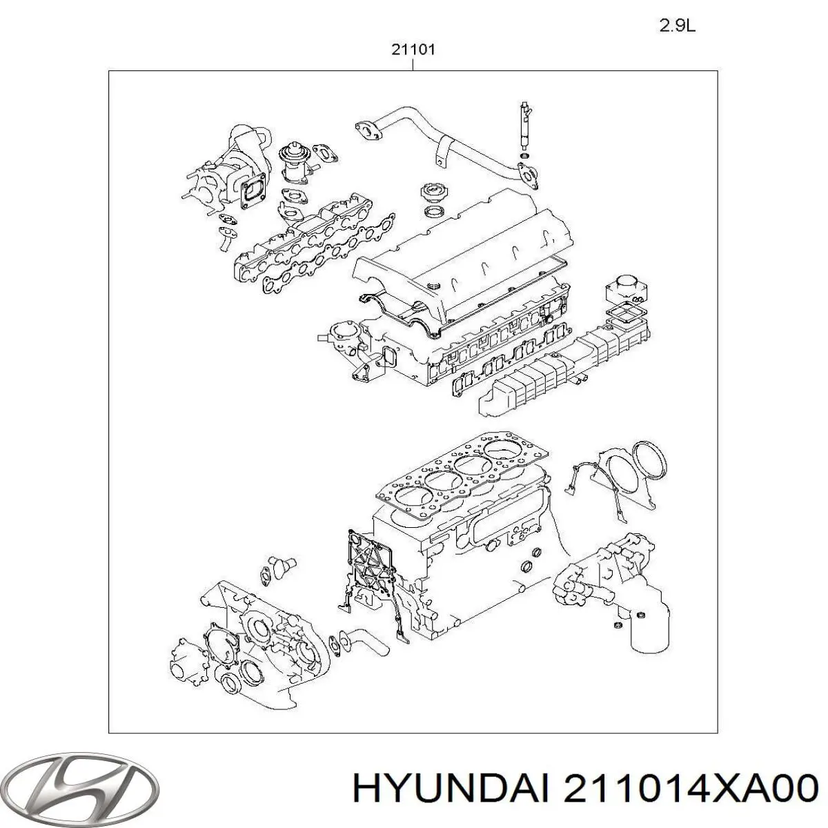 ДВЗ Hyundai Terracan позашляховик (HP) (2001 - 2006) ціна, від 1605.07 USD