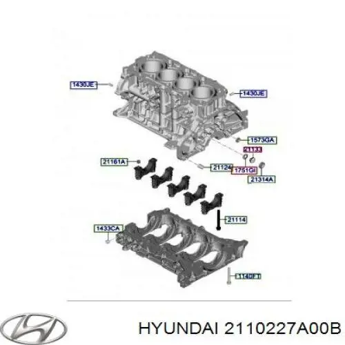 Купити 2110227A00 Hyundai/Kia Двигун