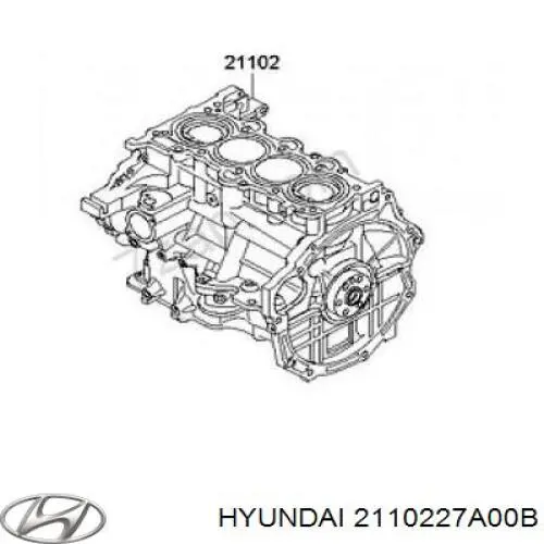2110227A00 Hyundai/Kia Мотор в зборі