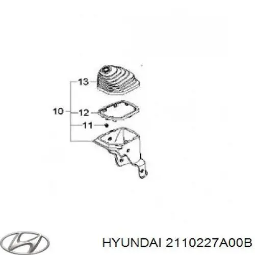 Двигун у зборі Hyundai/Kia 2110227A00