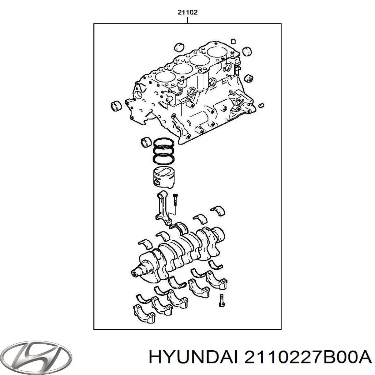 ДВЗ Hyundai/Kia KZ35402200 ціна, від 151.93 USD