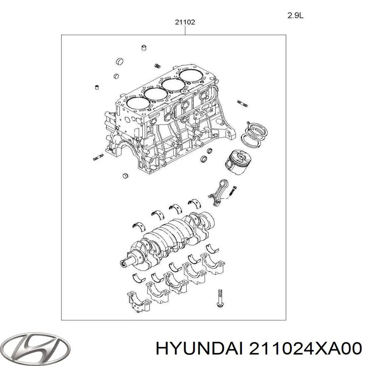 Купити 211024XA00 Hyundai/Kia 