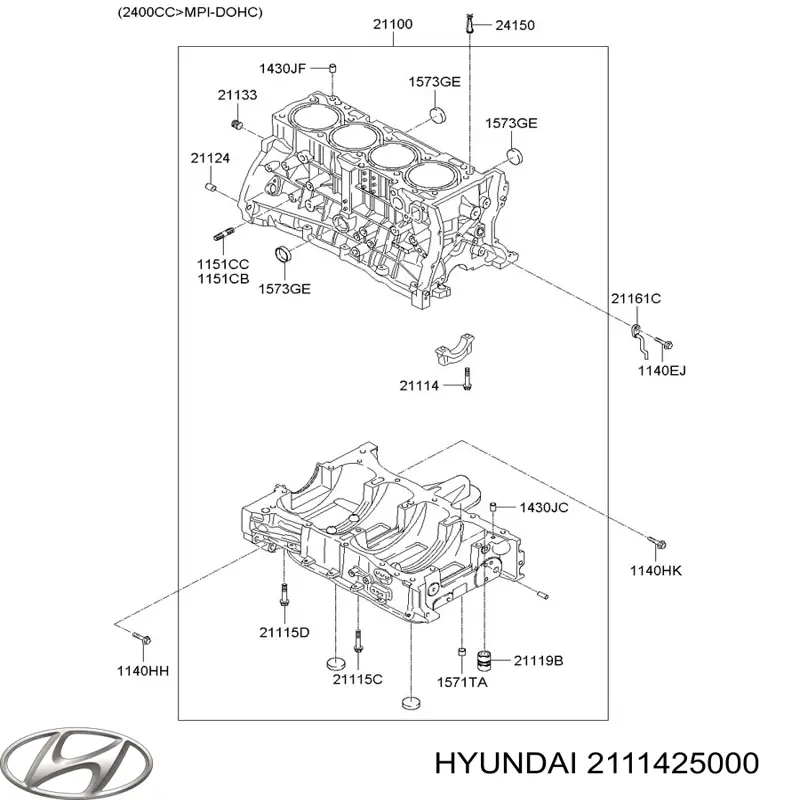  Hyundai/Kia 2111425000 ціна, від 4.45 USD