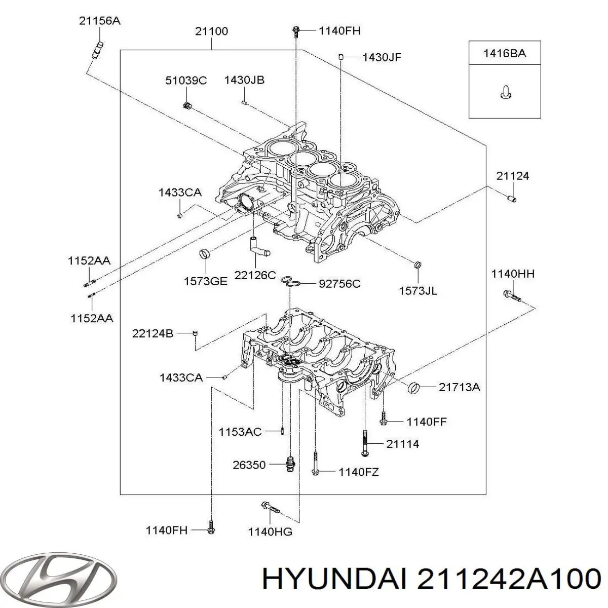 Купити 211242A100 Hyundai/Kia 