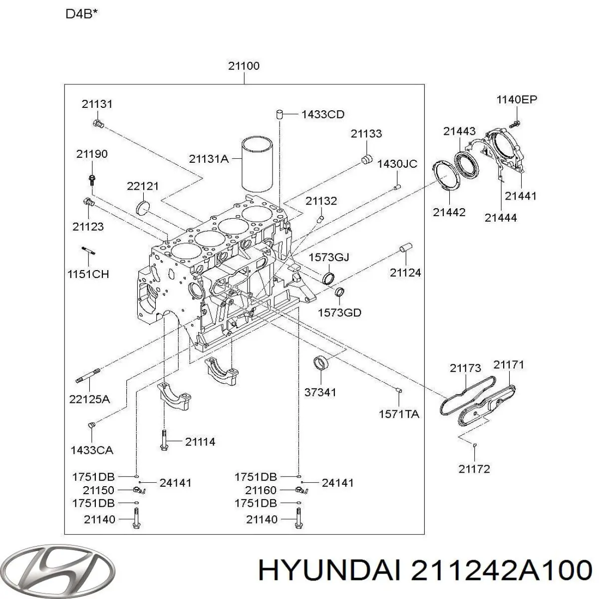  Hyundai/Kia 211242A100 ціна, від 4.34 USD