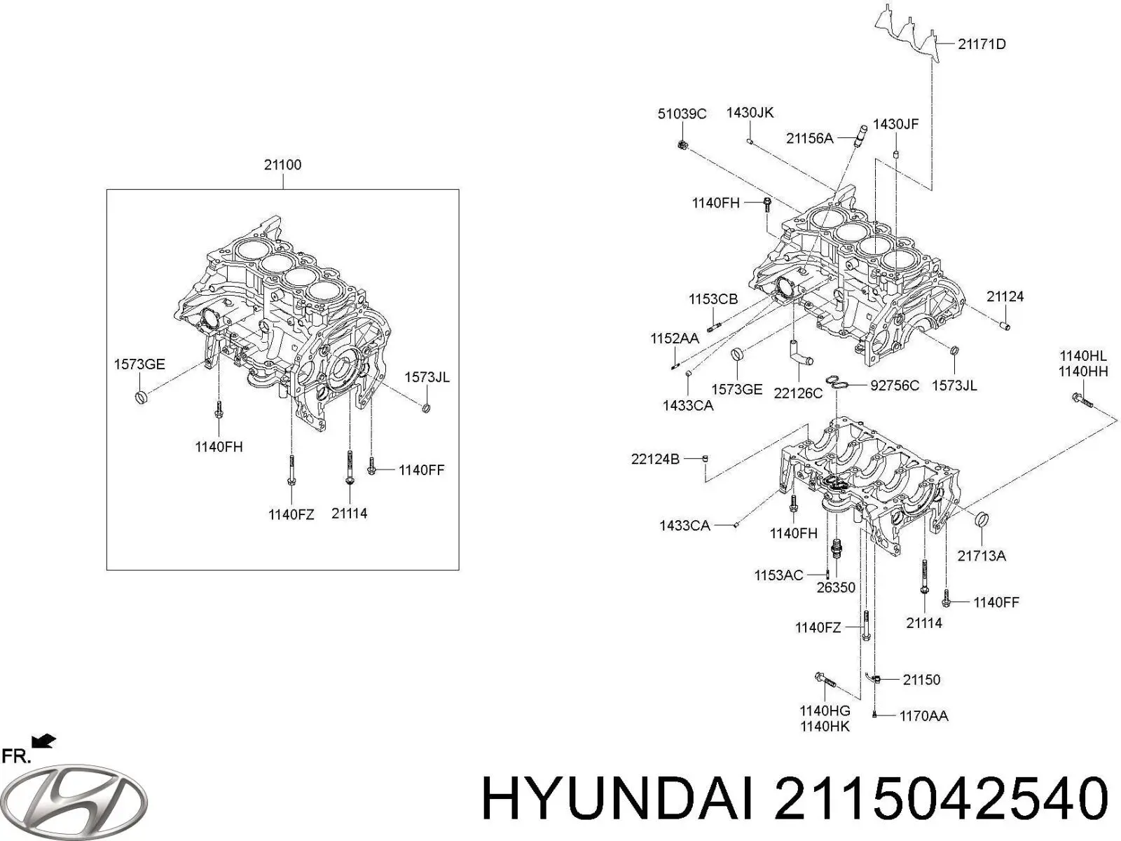Форсунка масляна Hyundai/Kia 2115042540 ціна, від 21.52 USD