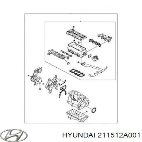  Hyundai/Kia 211512A001 ціна, від 20.72 USD