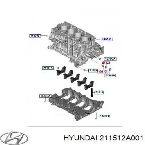 Купити 211512A001 Hyundai/Kia 