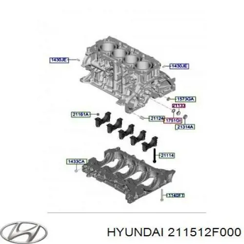 Форсунка масляна Hyundai/Kia 211512F000 ціна, від 15.67 USD