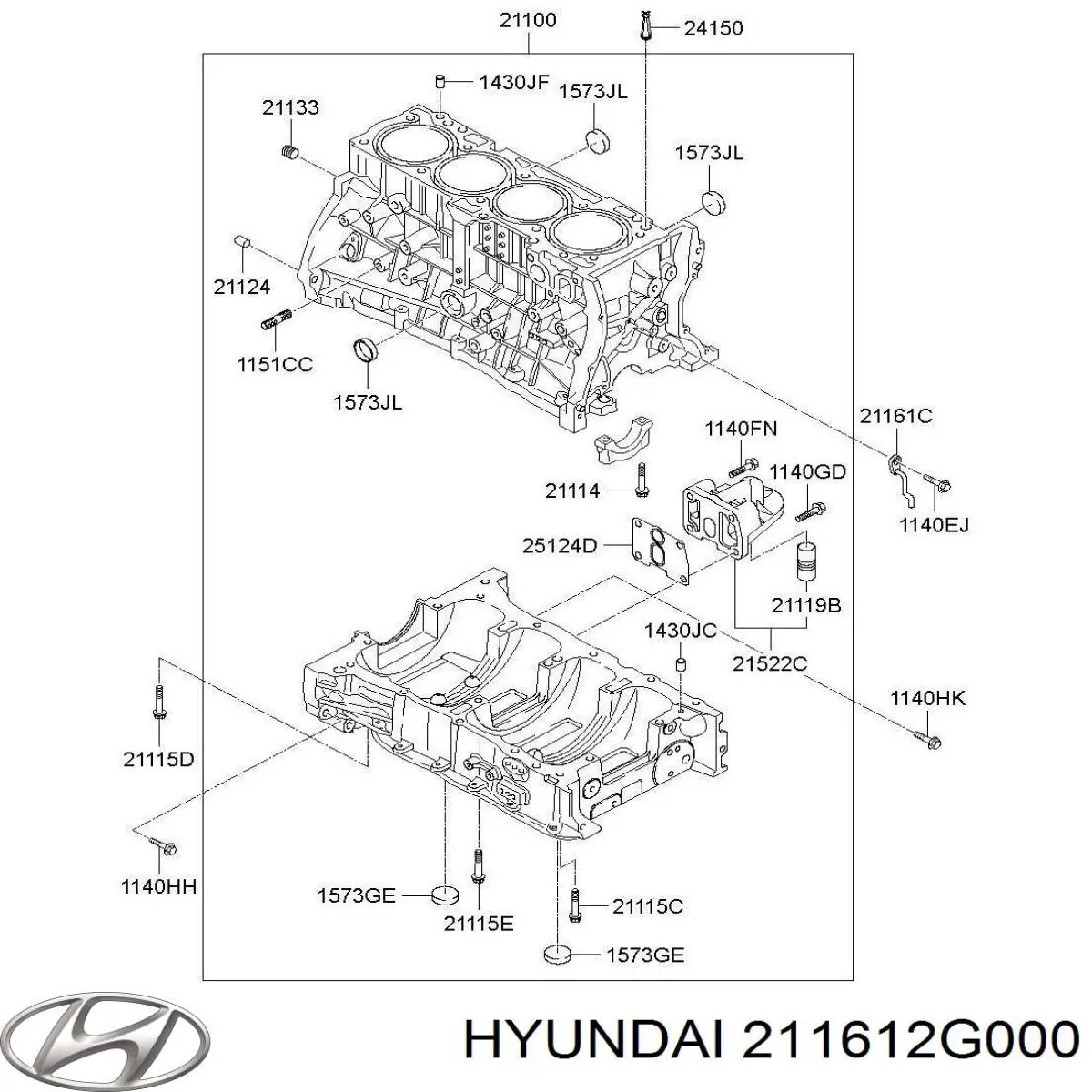  Hyundai/Kia 211612G000 ціна, від 5.55 USD