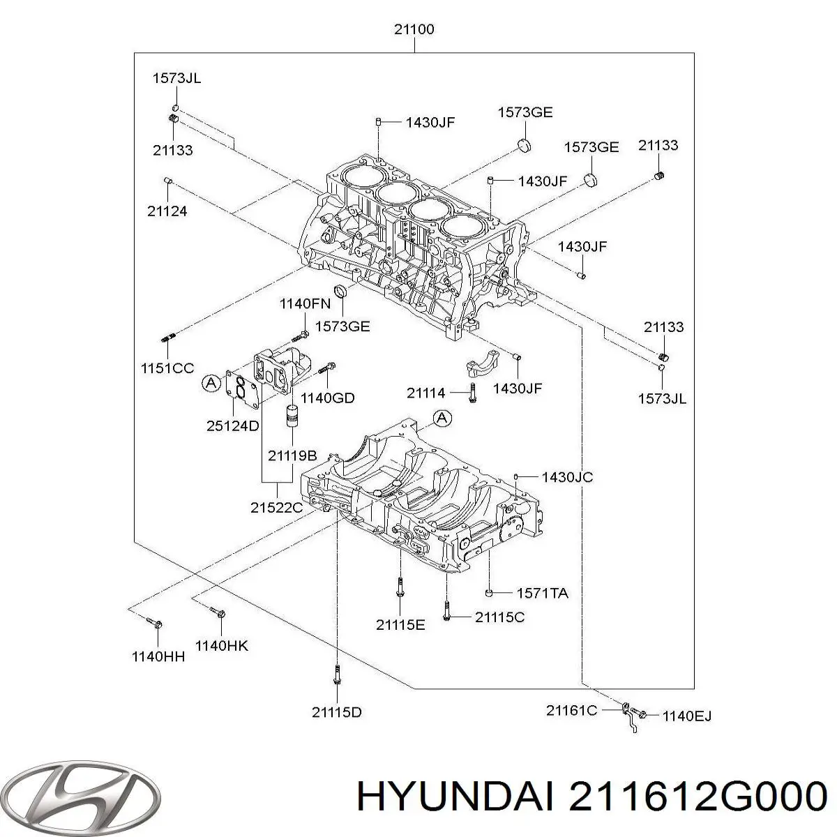  211612G000 Hyundai/Kia