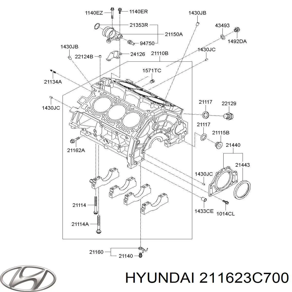  211623C700 Hyundai/Kia