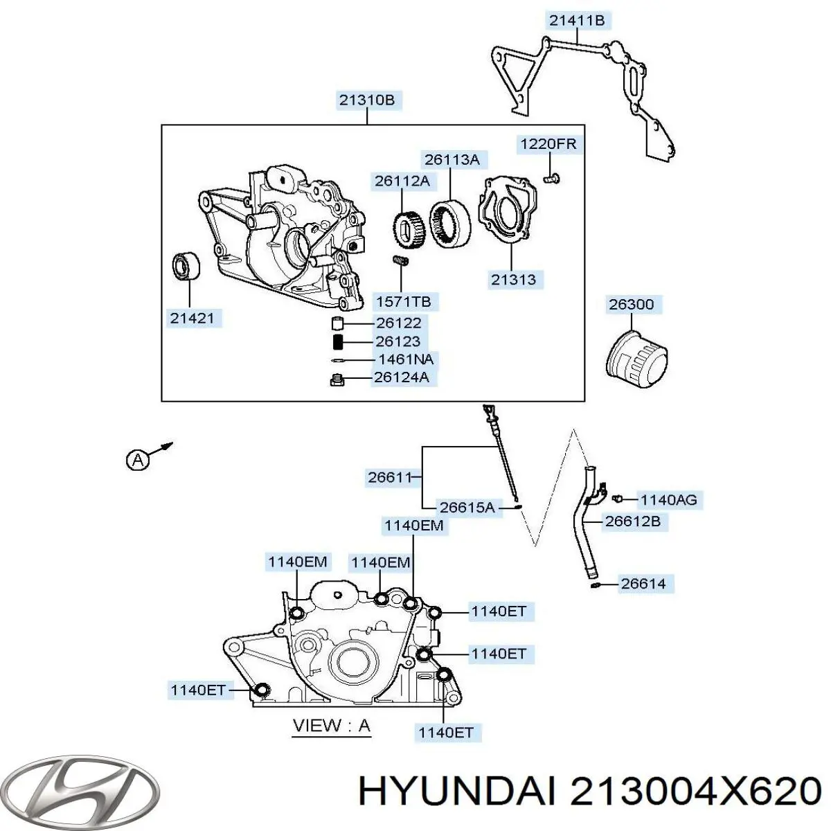 Купити 213004X620 Hyundai/Kia 