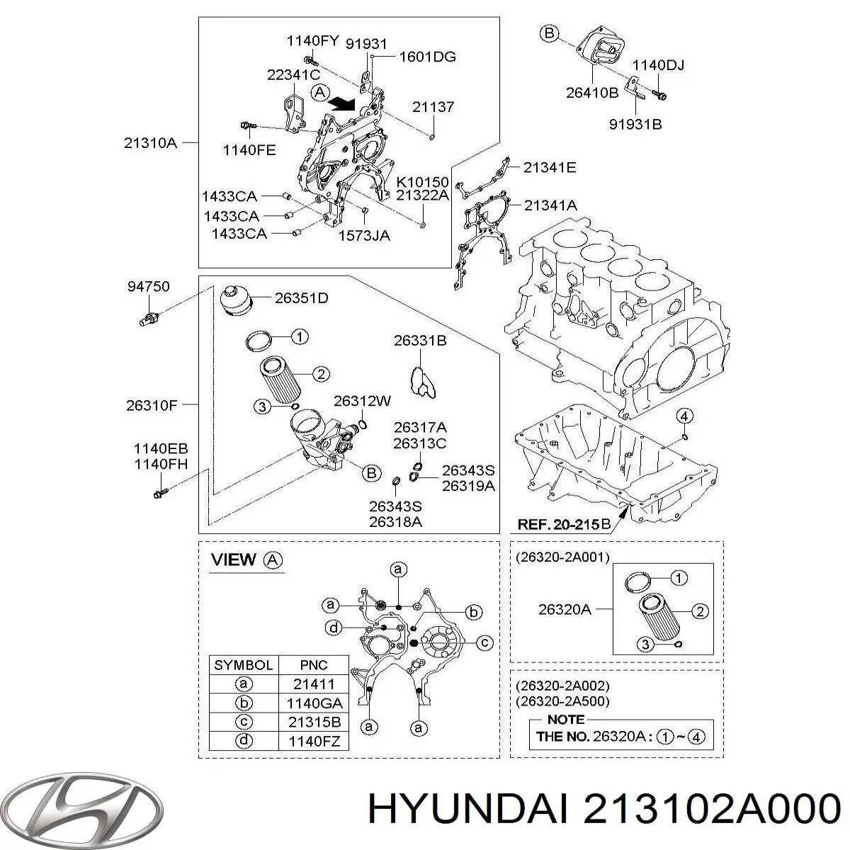  213102A000 Hyundai/Kia