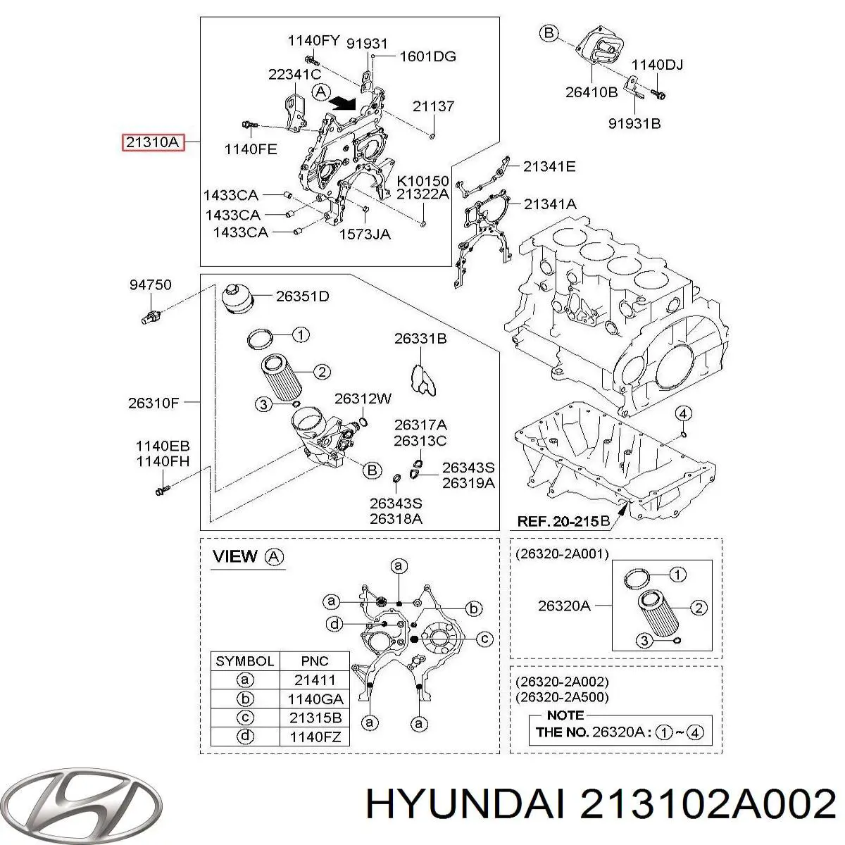Купити 213102A000 Hyundai/Kia 