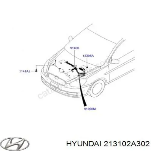 Кришка двигуна передня 213102A302 Hyundai/Kia